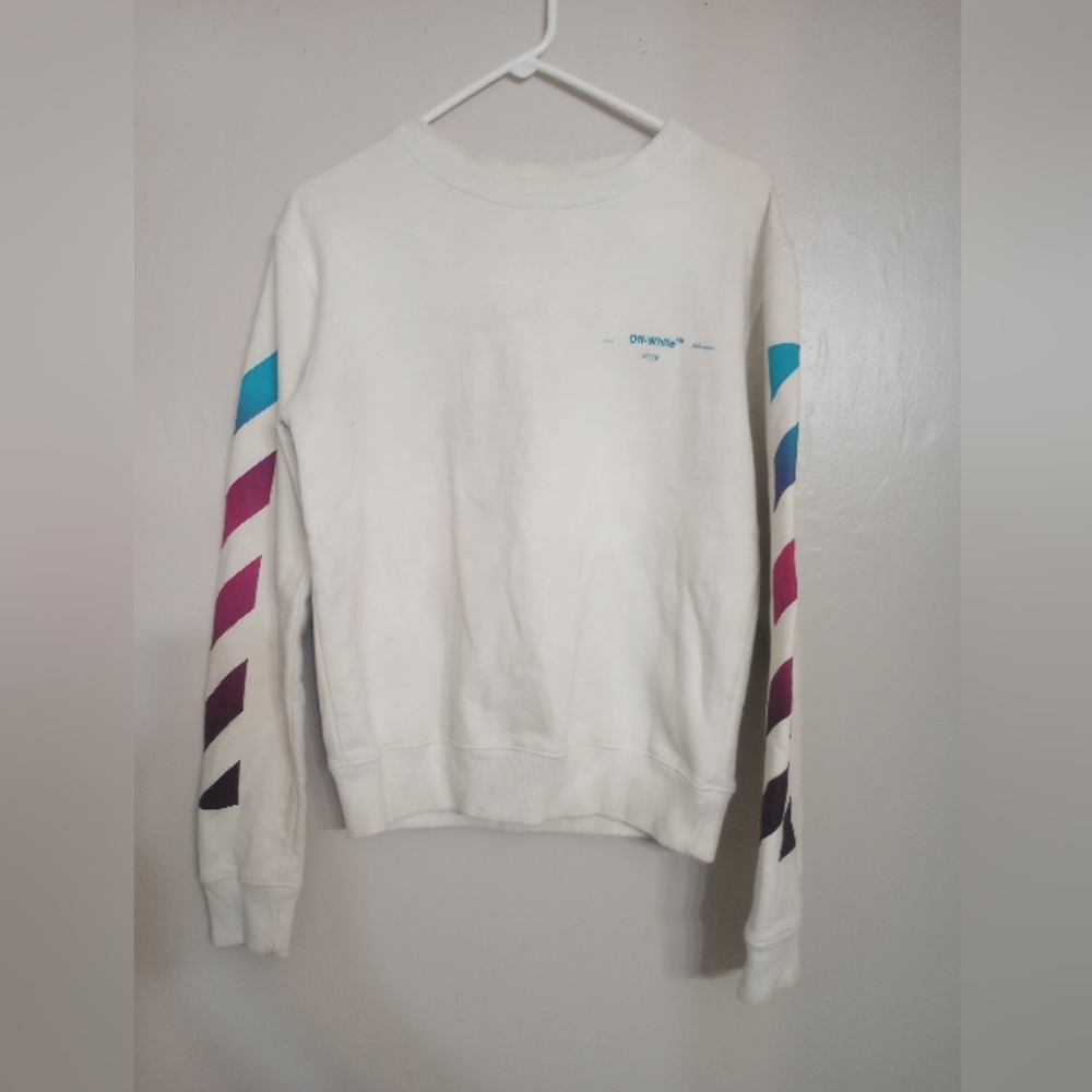 Off White Virgil Abloh Main Label 2019 Gradient Sweatshirt